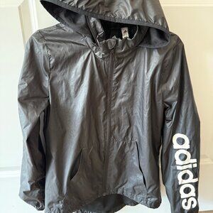 Black Adidas Windbreaker